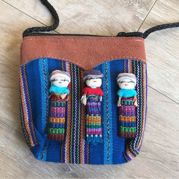 Vintage Beautiful handmade Guatemalan Worry doll purse indigenous urban legend - Picture 3 of 8